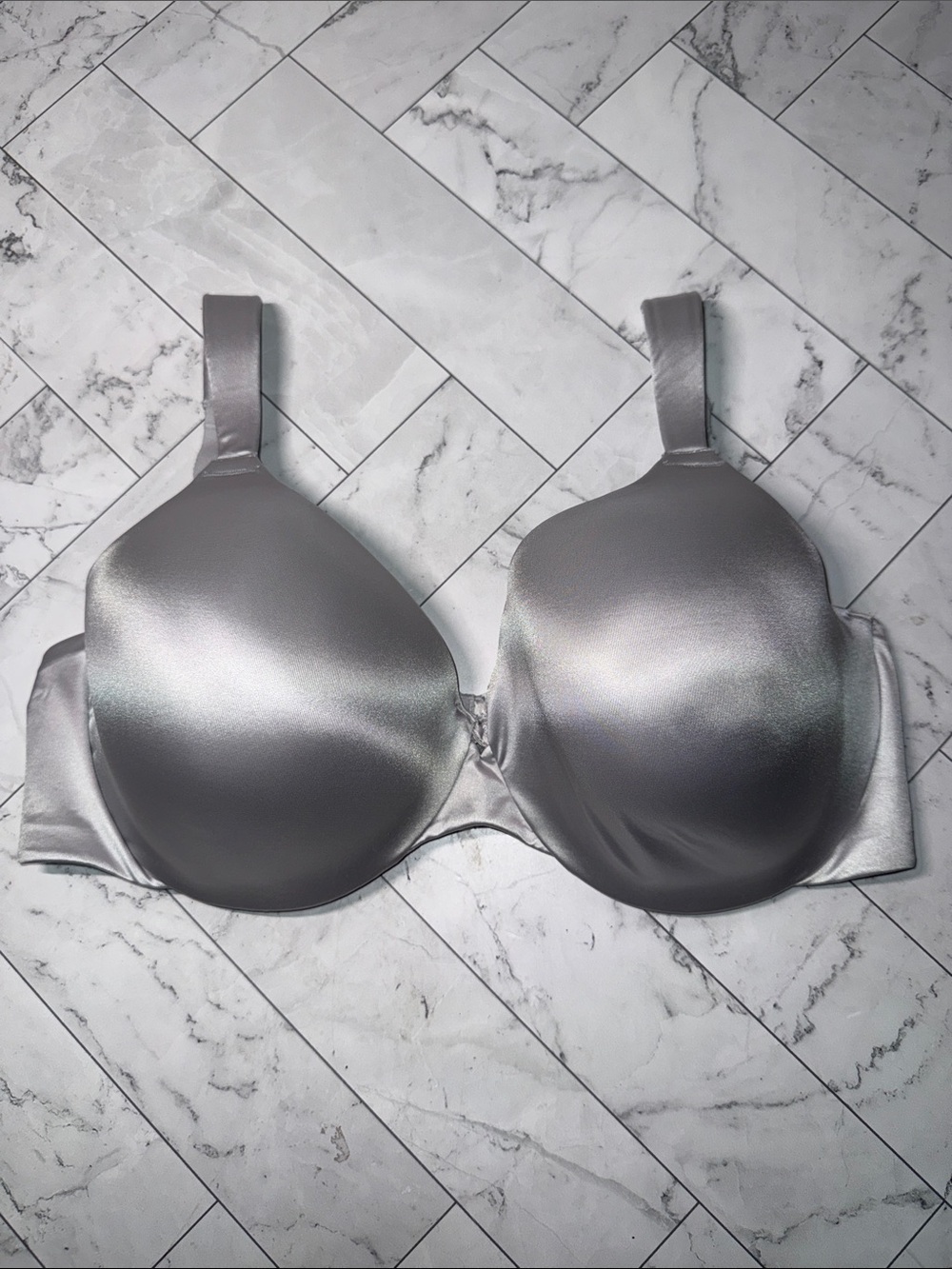 NWT Breezies Invisible Comfort Underwire T-shirt Bra Sterling Silver 40D
